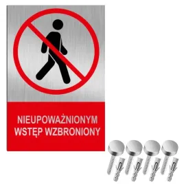 nierdzewna-tabliczka-nieupowaznionym-wstep-wzbroniony-30x20-aluminium