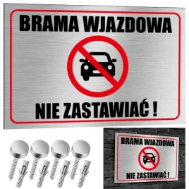 nierdzewna-tabliczka-brama-wjazdowa-nie-zastawiac-30x20-aluminium