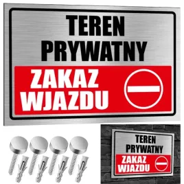 nierdzewna-tabliczka-teren-prywatny-zakaz-wjazdu-30x20-aluminium