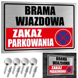 nierdzewna-tabliczka-brama-wjazdowa-zakaz-parkowania-30x20-aluminium
