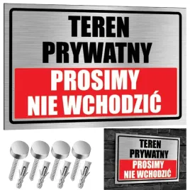 nierdzewna-tabliczka-teren-prywatny-prosimy-nie-wchodzic-30x20-aluminium