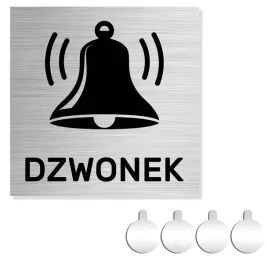 nierdzewna-tabliczka-na-drzwi-sciane-ikona-dzwonek-10x10-aluminium