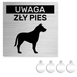 nierdzewna-tabliczka-na-ogrodzenie-plot-uwaga-zly-pies-10x10-aluminium