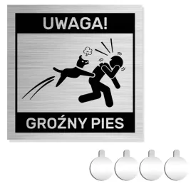 nierdzewna-tabliczka-na-ogrodzenie-uwaga-grozny-pies-10x10-aluminium