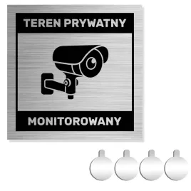 nierdzewna-tabliczka-na-drzwi-sciane-teren-prywatny-monitorowany-10x10-alu