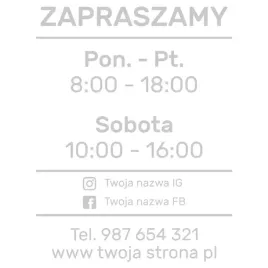 naklejka-szroniona-na-witryne-sklepu-kontakt-godziny-i-dni-otwarcia-30x40cm