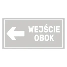 naklejka-wejscie-obok-strzalka-w-lewo-15x75-or-mleczna-or-folia-szroniona