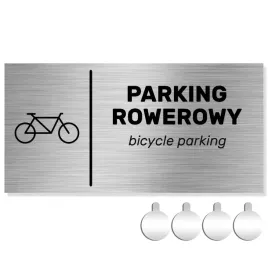 nierdzewna-tabliczka-na-drzwi-sciane-parking-rowerowy-10x20-aluminium-eng