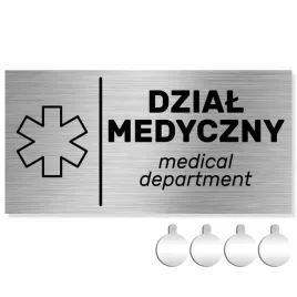 nierdzewna-tabliczka-na-drzwi-sciane-dzial-medyczny-10x20-aluminium-english