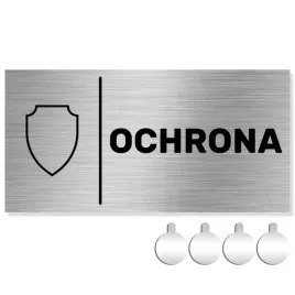 nierdzewna-tabliczka-na-drzwi-sciane-z-napisem-ochrona-10x20-aluminium
