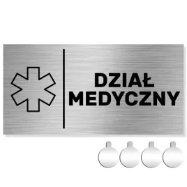 nierdzewna-tabliczka-na-drzwi-sciane-napis-dzial-medyczny-10x20-aluminium