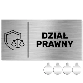 nierdzewna-tabliczka-na-drzwi-sciane-napis-dzial-prawny-10x20-aluminium