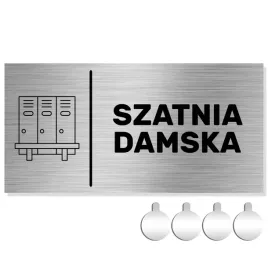 nierdzewna-tabliczka-na-drzwi-sciane-szatnia-damska-10x20-aluminium