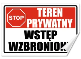 naklejka-stop-teren-prywatny-wstep-wzbroniony-30x20-samoprzylepna
