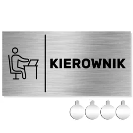 nierdzewna-tabliczka-na-drzwi-sciane-kierownik-10x20-aluminium