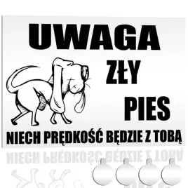 tabliczka-pcv-ostrzegawcza-uwaga-zly-pies-30x20-druk-uv-przylepce