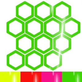 naklejki-grafika-na-samochod-motyw-hexagen-pusty-plastry-miodu-13szt-fluo