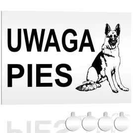 tabliczka-pcv-ostrzegawcza-uwaga-pies-owczarek-30x20-druk-uv-przylepce