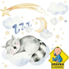 naklejka-dekoracyjna-na-sciane-spiace-zwierzeta-szop-60x107