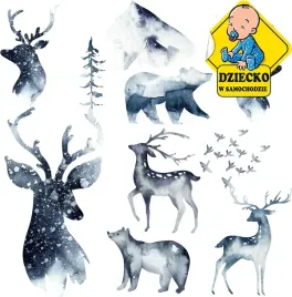 naklejka-dekoracyjna-na-sciane-lesne-zwierzeta-115-x-138-cm