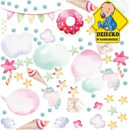 naklejka-dekoracyjna-na-sciane-jednorozce-dodatki-115-x-88-cm