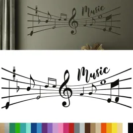 naklejka-dekoracyjna-na-sciane-wzor-muzyka-music-nuty-44x133-cm