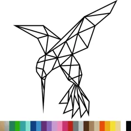 naklejka-dekoracyjna-na-sciane-ptak-koliber-geometryczny-94x107-cm