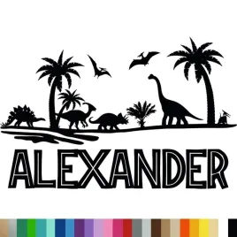 naklejka-dekoracyjna-na-sciane-jurassic-park-wlasny-napis-imie