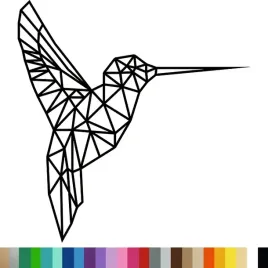naklejka-dekoracyjna-na-sciane-ptak-koliber-wzor-geometryczny-94x98cm