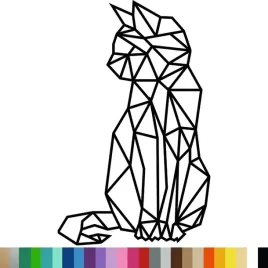 naklejka-dekoracyjna-na-sciane-kot-wzor-geometryczny-60x96-cm