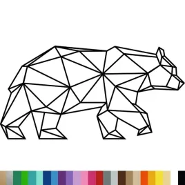 naklejka-dekoracyjna-na-sciane-niedzwiedz-geometryczny-94x185