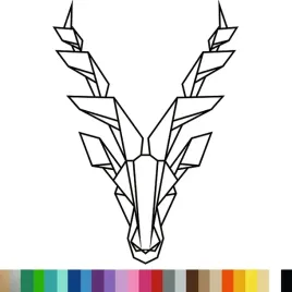naklejka-dekoracyjna-na-sciane-zwierze-wzor-geometryczny-94x134