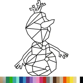 naklejka-dekoracyjna-na-sciane-kraina-lodu-olaf-wzor-geometryczny-94x132cm