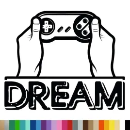 naklejka-na-sciane-gaming-gry-pad-napis-dream-94x114-cm
