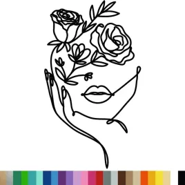 naklejka-dekkoracyjna-na-sciane-art-line-kobieta-kwiaty-54x94cm