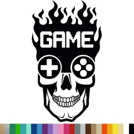 naklejka-dekoracyjna-na-sciane-gaming-game-czaszka-86x150