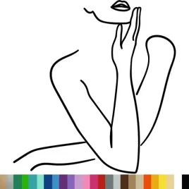 naklejka-dekoracyjna-na-sciane-wzor-art-line-kobieta-sensual-88x94