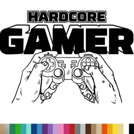naklejkadekoracyjna-na-sciane-gaming-pad-napis-hardcore-gamer-94x136