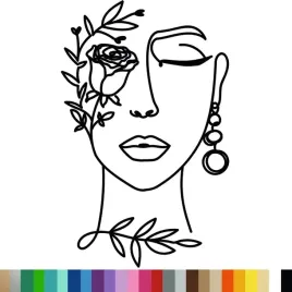 naklejka-dekoracyjna-na-sciane-art-line-kobieta-kwiaty-nowoczesny-60x94cm