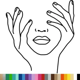 naklejka-dekoracyjna-na-sciane-art-line-kobieta-dlonie-88x94cm