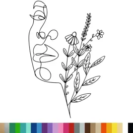 naklejka-dekoracyjna-na-sciane-kobieta-woman-twarz-kwiaty-94x144