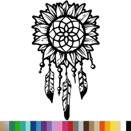 naklejka-dekoracyjna-na-sciane-lapacz-snow-slonecznik-boho-44x77