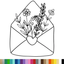 naklejka-dekoracyjna-na-sciane-koperta-kwiaty-flowers-94x118