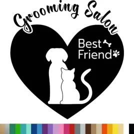 naklejka-dekoracyjna-na-sciane-grooming-salon-zwierzeta-serce-44x46
