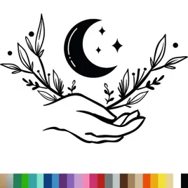 naklejka-dekoracyjna-na-sciane-ksiezyc-moon-dlon-gwiazdy-65x94