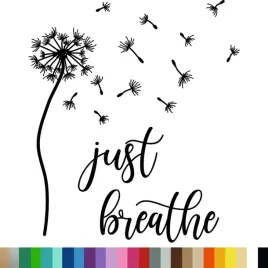 naklejka-dekoracyjna-na-sciane-dmuchawiec-napis-just-breathe-94x108