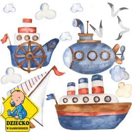 xxl-duza-naklejka-na-sciane-statki-zestaw-131x111