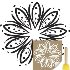 szablon-malarski-naklejany-na-sciane-mandala-boho-rozeta-45x47-pedzel
