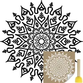 szablon-malarski-naklejany-na-sciane-mandala-boho-rozeta-45x45-pedzel