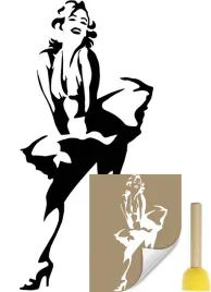 szablon-malarski-naklejany-na-sciane-marilyn-monroe-sylwetka-94x205-pedzel